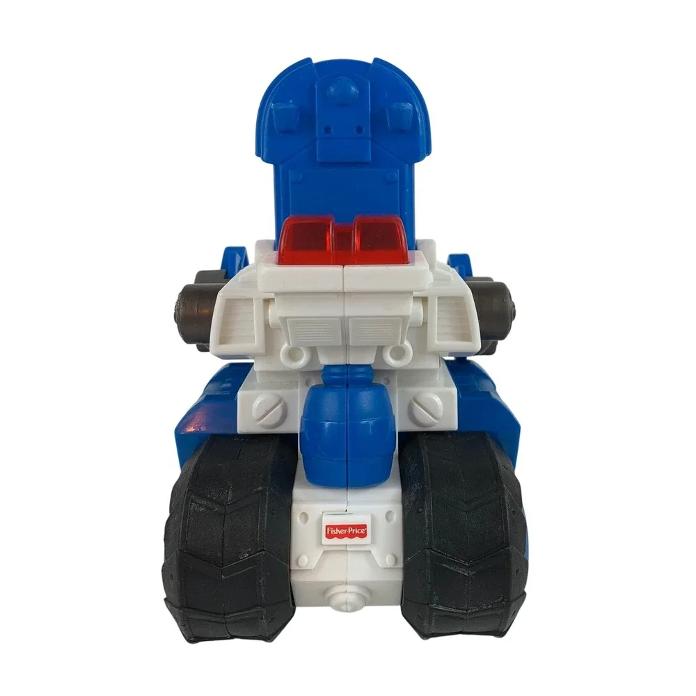 Fisher-Price Imaginext Police Tank Vehicle T4545 White Blue Mechanical‎ Claws